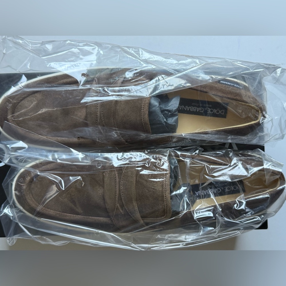 Dolce & Gabbana Suede Brown Loafers